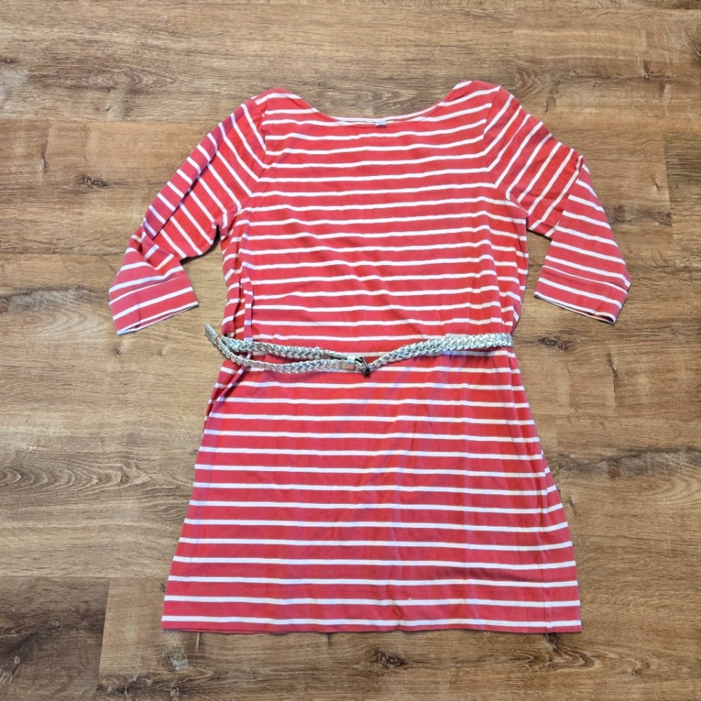 LC Lauren Conrad Peach and White Raglan Tunic